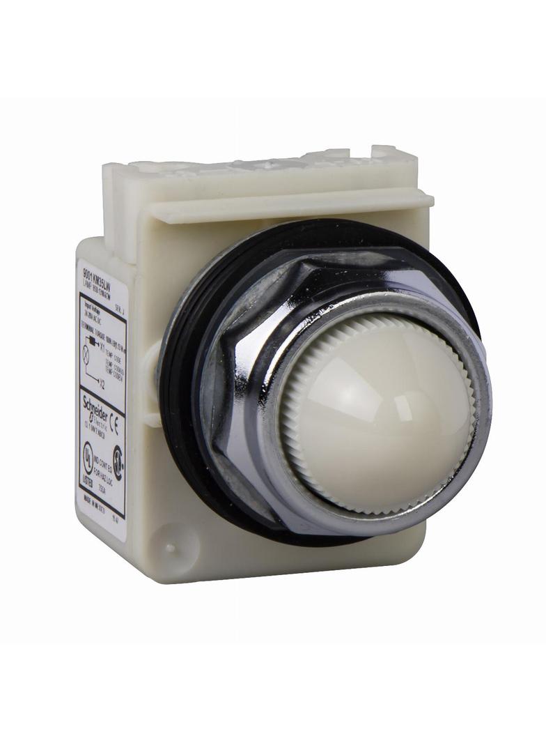 Harmony 9001K Lampka sygnalizacyjna BA 9s 24/28V AC/DC zaciski śrubowe 9001KP35LWW9 Schneider