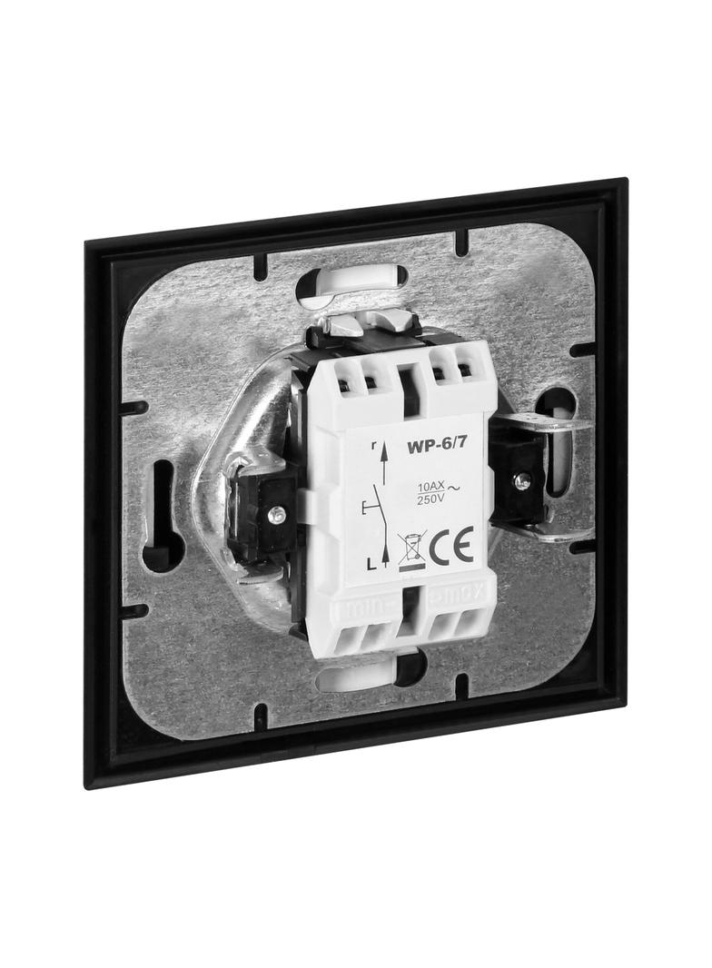 Przycisk dzwonek podtynkowy Luna, 10A, 250V, WP-6/7L, czarny/złoty OR-OE-7604/BC ORNO