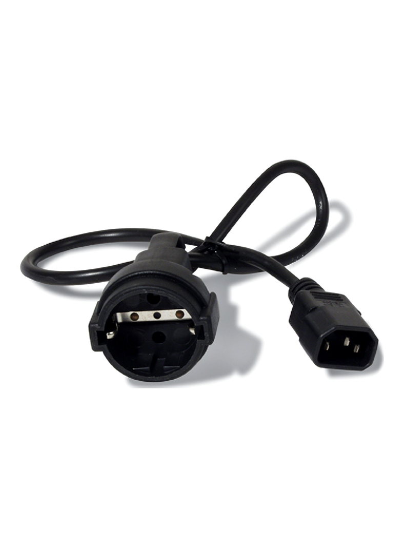 Kabel zasilający 10A o długości 0,6m C14 na BS1363 (gniazdo brytyjskie) AP9881 AP9880 SCHNEIDER