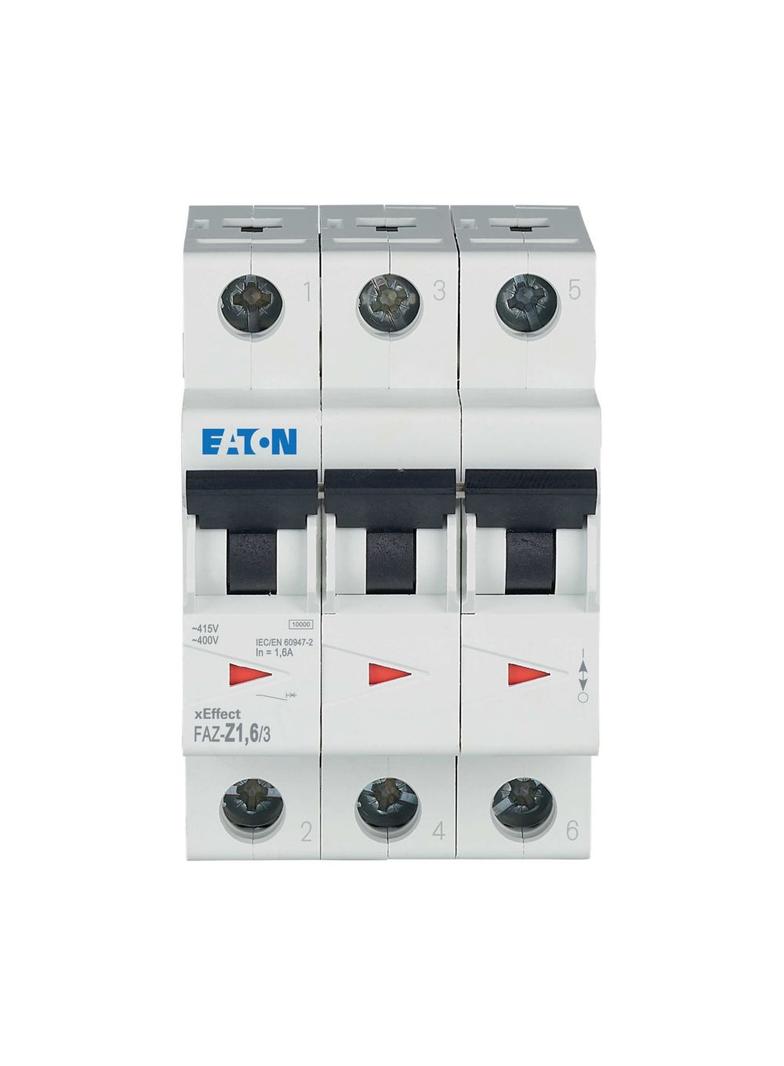 FAZ-Z1,6/3 Wyłącznik nadprądowy 10kA Z1,6A 3P 278920 EATON