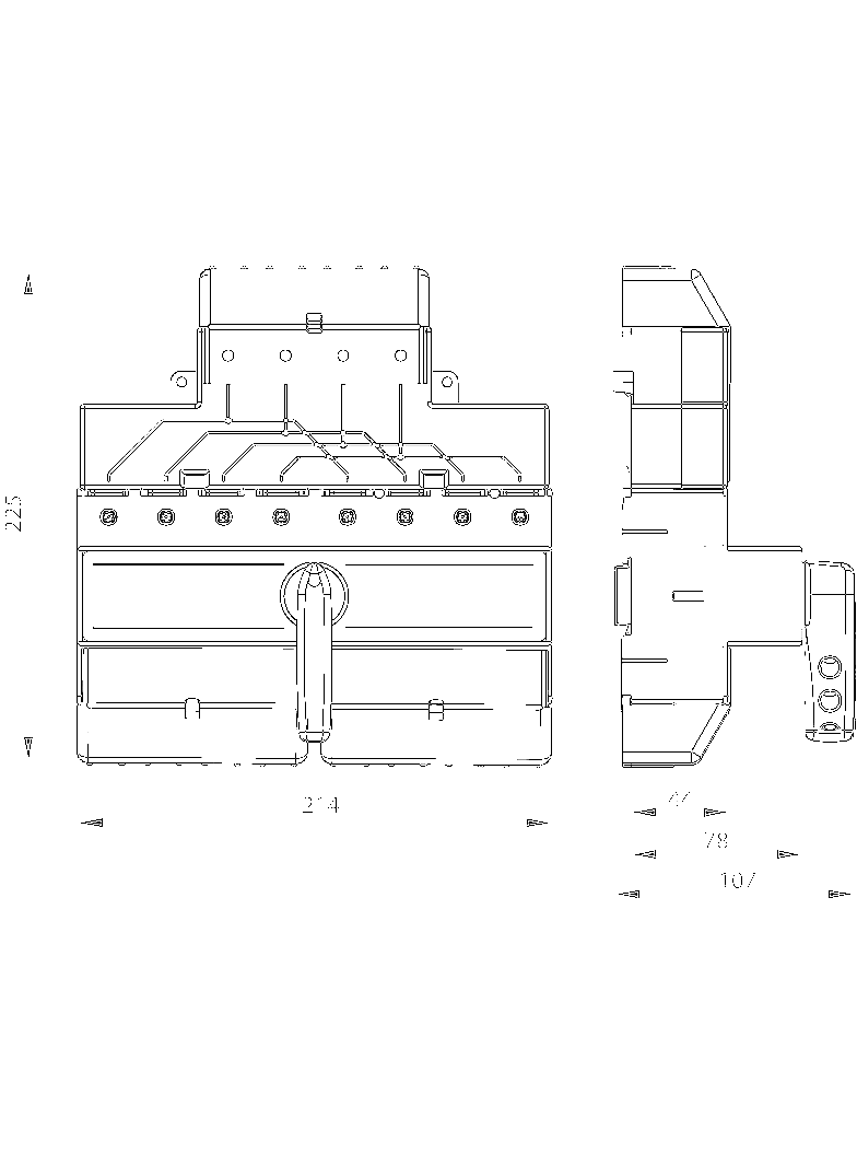 PRZEŁĄ.ŻRÓDŁA.ZASI.4 BIEGUNOWY 160A     Z POKRĘTŁEM NA ROZŁĄCZNIKU