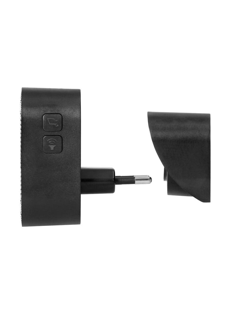 ATEL AC, dzwonek bezprzewodowy sieciowy, learning system, 38 dźwięków, 150m, czarny