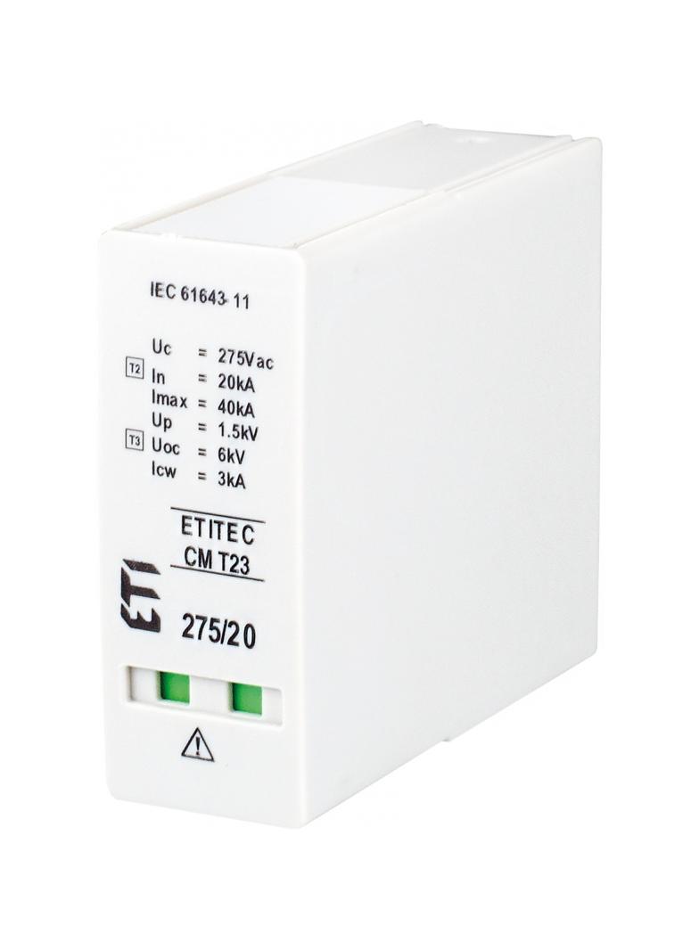 Moduł wymienny ogranicznika przepięć T2, T3 (C, D) MOD.TEC CM T23 275/20 G 002440659 ETI