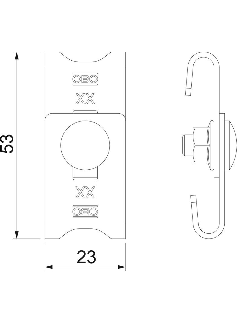 GEV 36, ŁĄCZNIK NAROŻNY REGU.GEV VA