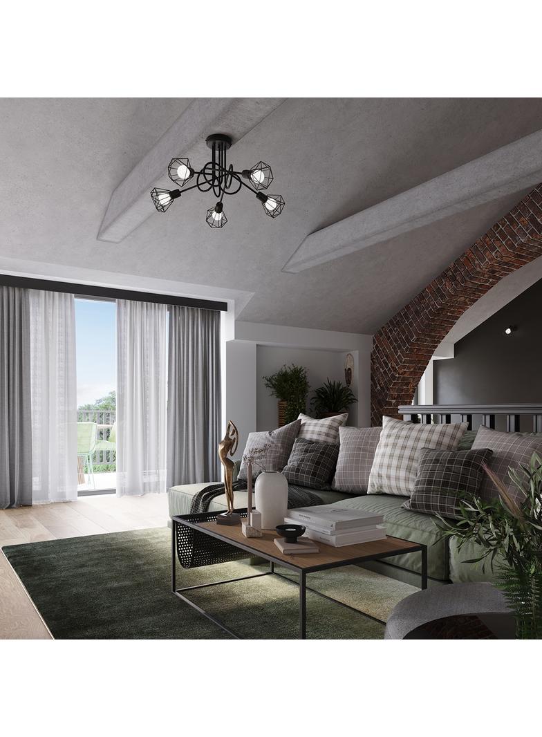 Sollux Żyrandol ARTEMIS 5S czarny SL.1110