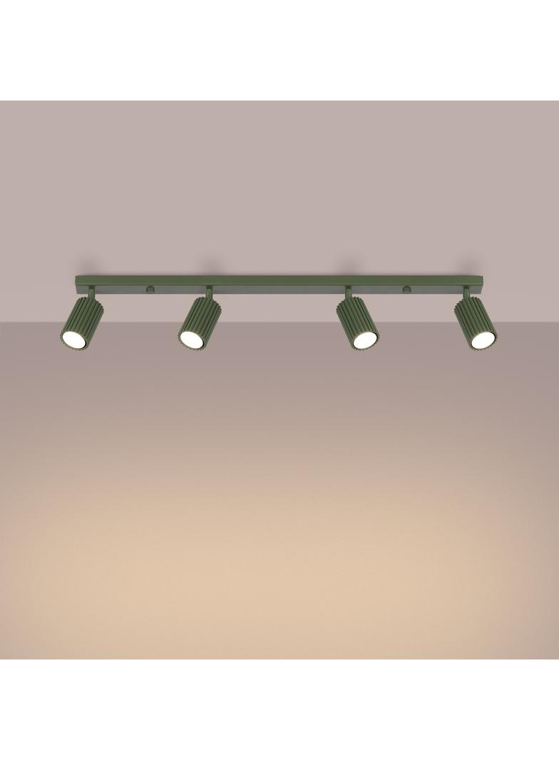 Sollux Plafon KARBON 4L zielony oliwkowy SL.1622