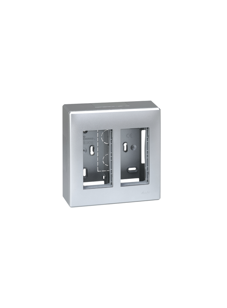 Simon Connect Obudowa natynkowa S500 2-modułowa 4x K45 kompletna aluminium
