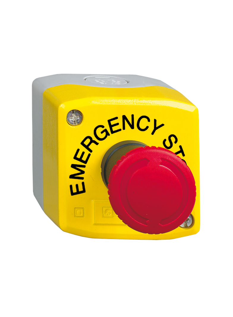 Harmony XALK Stacja sterująca z czerwonym przyciskiem grzybkowym O40 żółta 1NO+2NC obrót XALK178GTH2