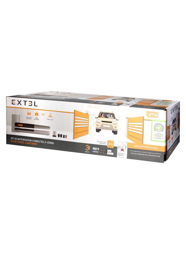 Napęd do bramy dwuskrzydłowej EXTEL , Wi-Fi, 250kg 761003P ORNO