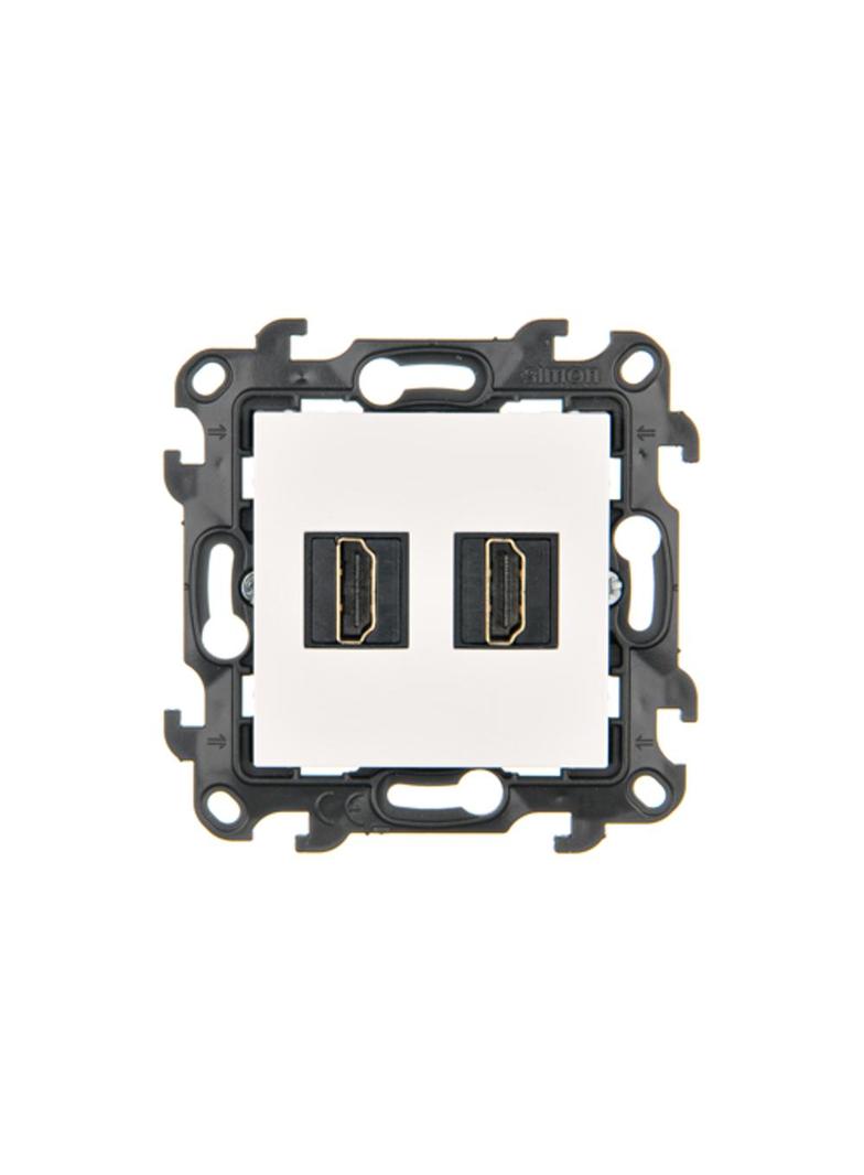 Simon 24 Gniazdo HDMI 2.1 podwójne biały NGHDMI221.01/11