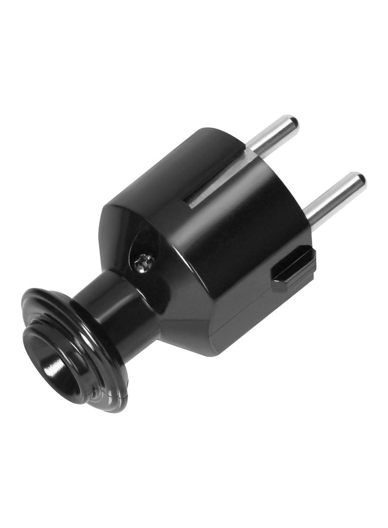 Wtyczka prosta Uni-Schuko 16A, 230V, czarna OR-AE-13304/B ORNO