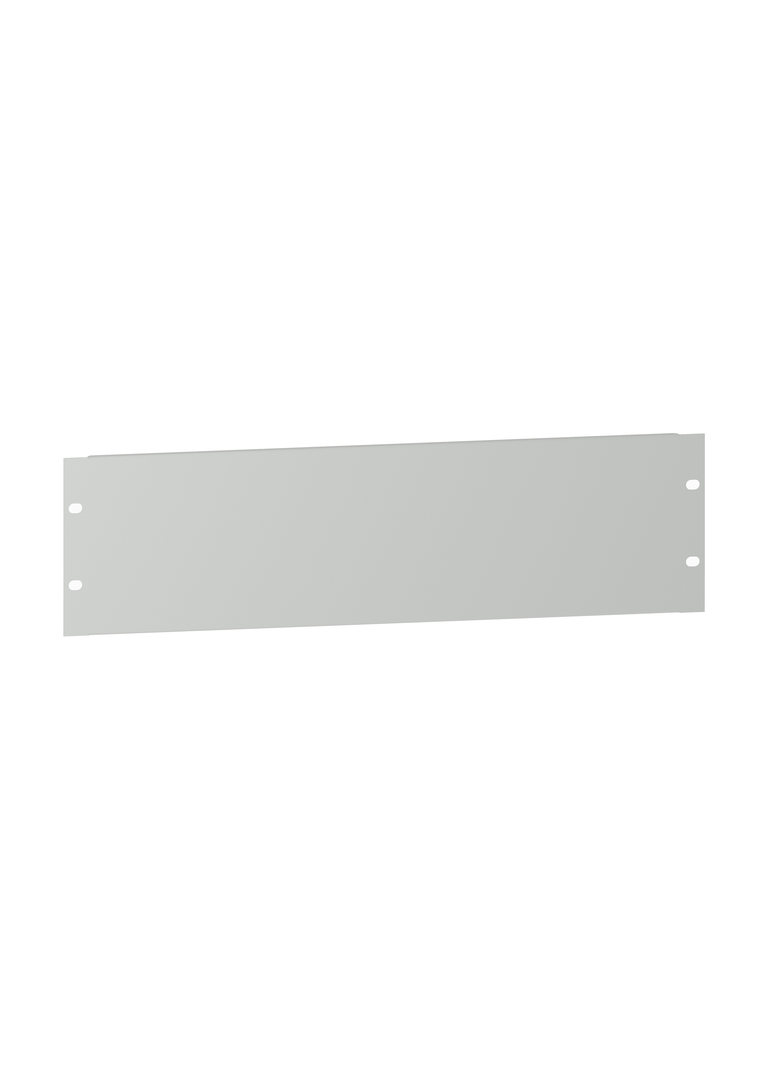 Płyta przednia 19, 3U, blacha stalowa , RAL7035