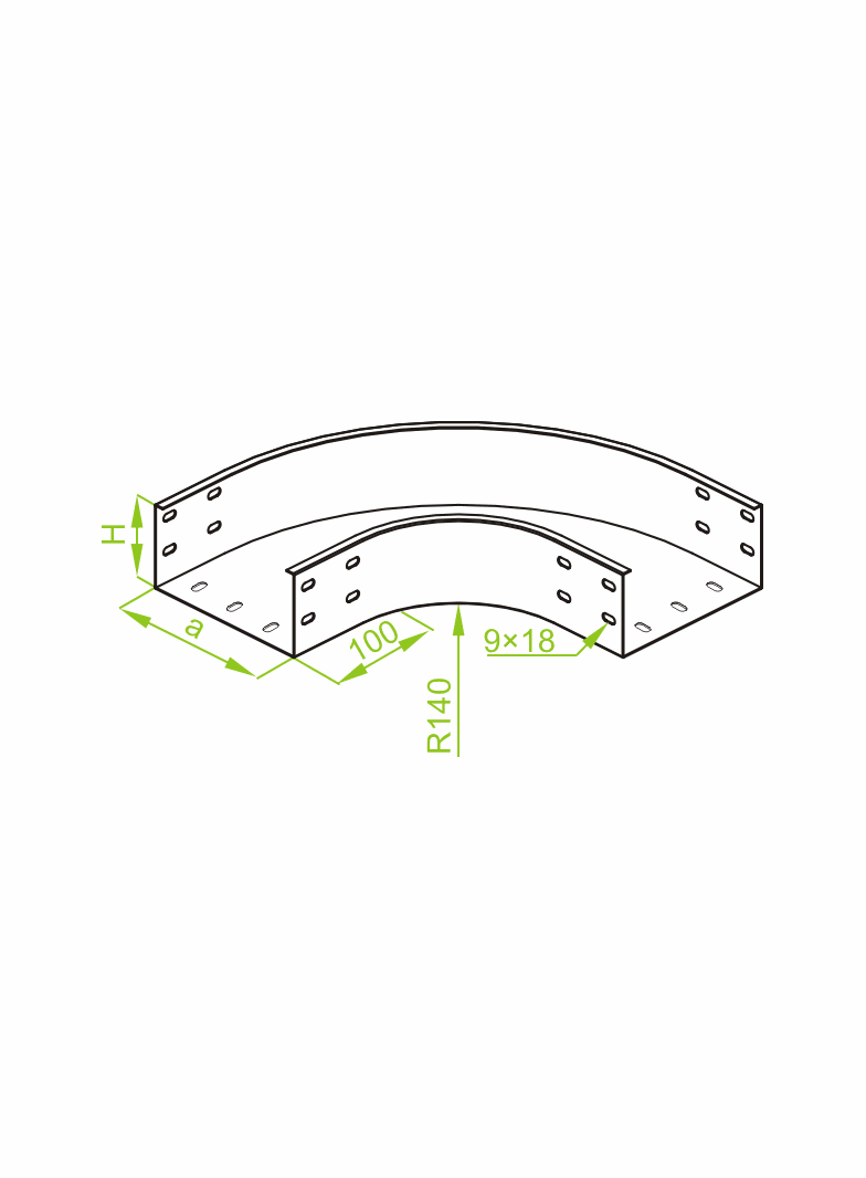 KKZC200H100 KOLANKO 90° 2,0 MM