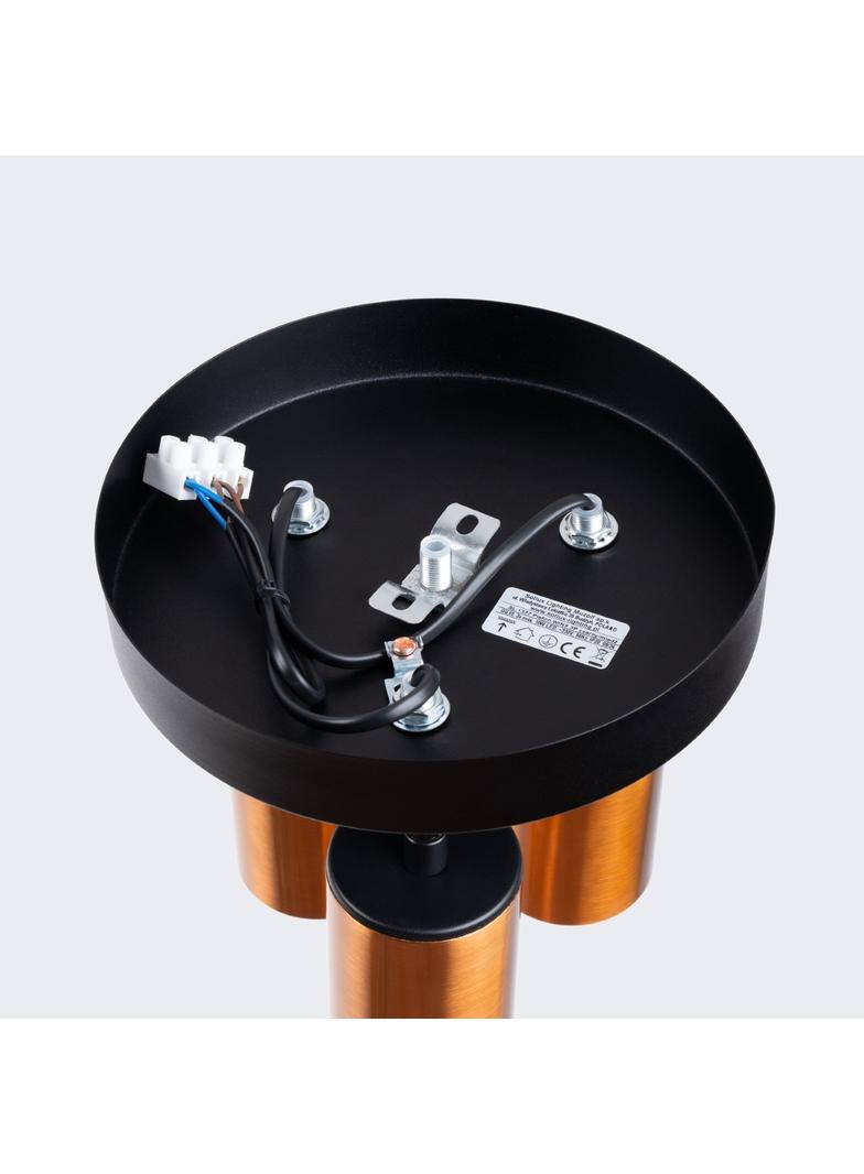 Plafon WINX 3P czarny/miedź