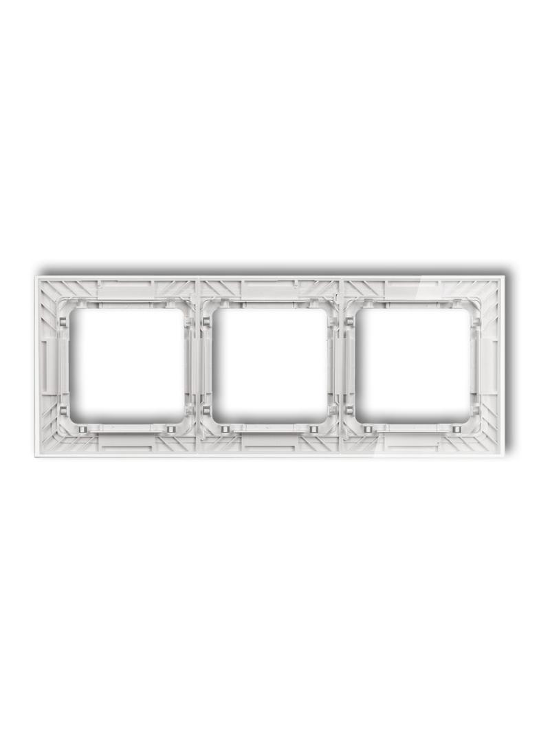 "DECO Ramka potrójna transparentna DECO Art - efekt szkła (ramka: transparentna