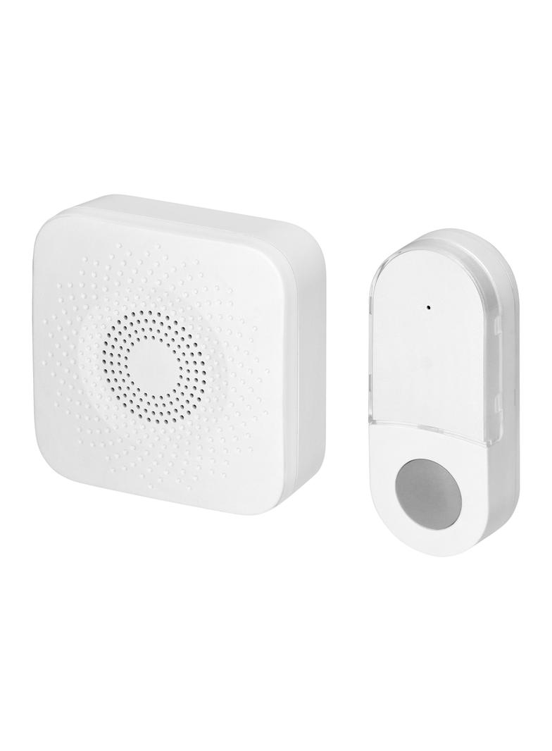 SETI AC, dzwonek bezprzewodowy, sieciowy, przycisk bezbateryjny, learning system, 32 dźwięki, 150m,