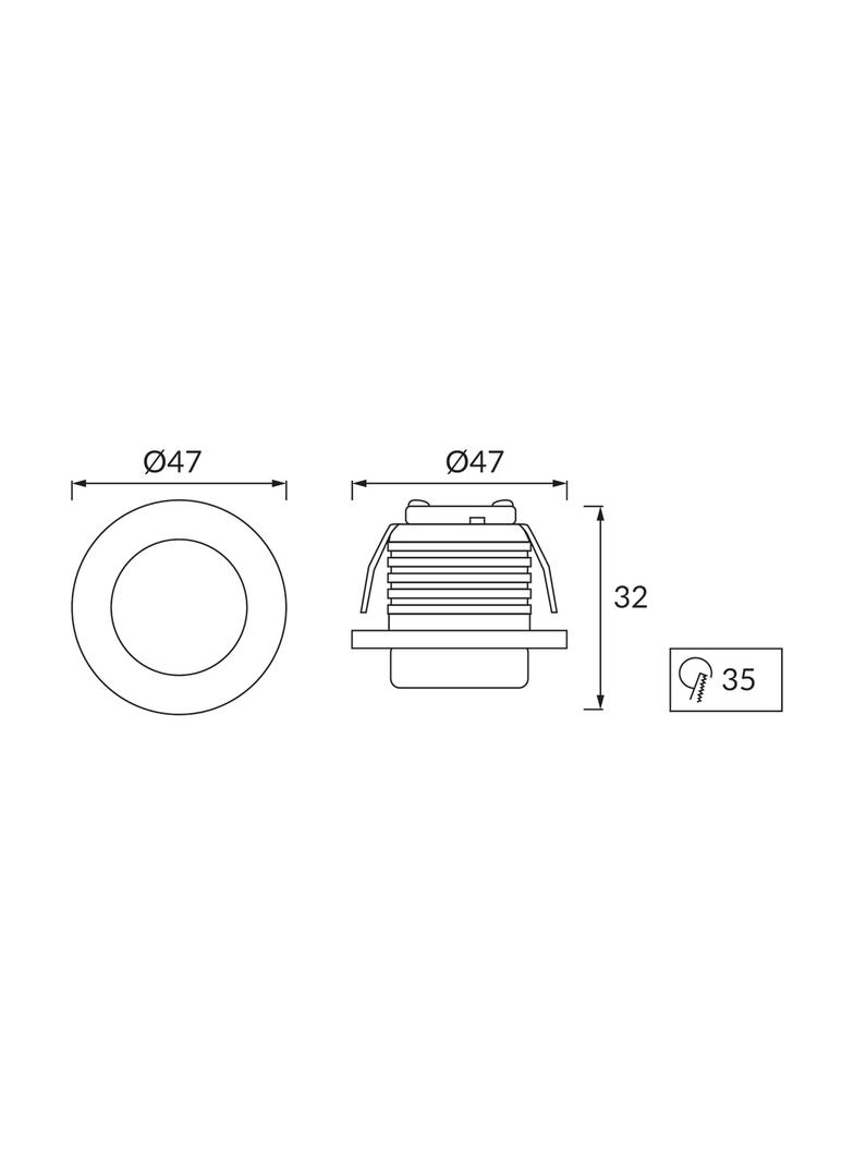Sufitowa oprawa punktowa COB LED BELLA 3W CHROME 4000K