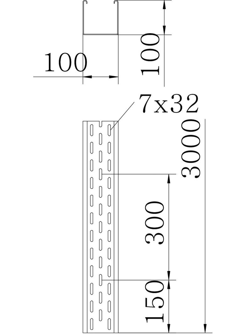 BKRS 1010 FS, Koryto kablowe
