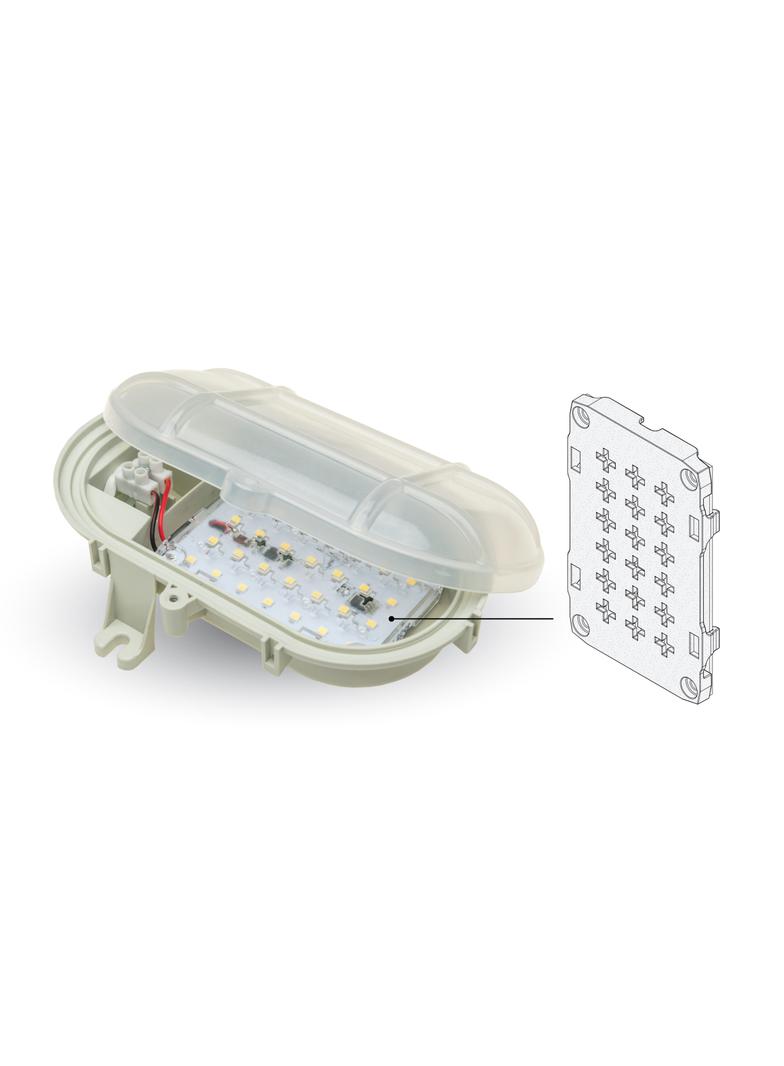 Oprawa OWAL LED SLIM,b.neutralny 5W