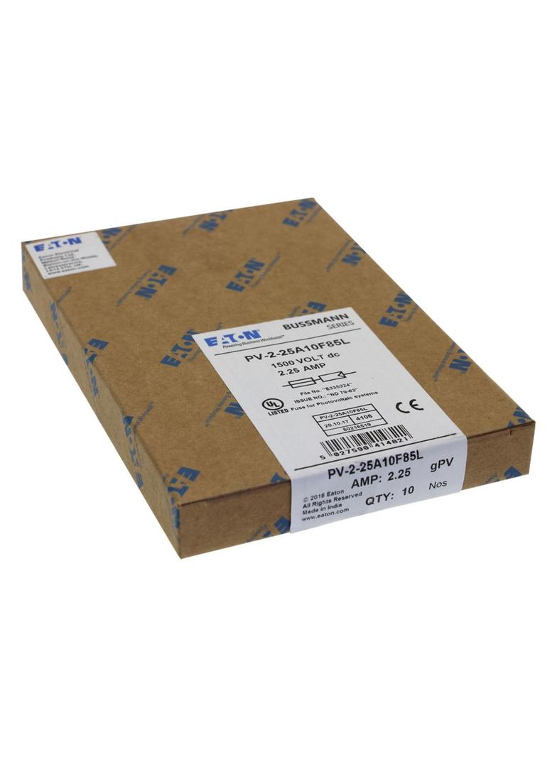 PV-2-25A10F85L Wkładka PV cylindryczna 2.25A 1500V DC 10x85MM PV-2-25A10F85L EATON
