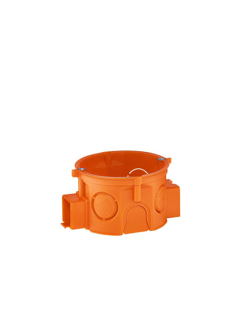 S60KFw ,  Puszka podt. O 60 szeregowa, płytka, z wkrętami, pomarańczowy