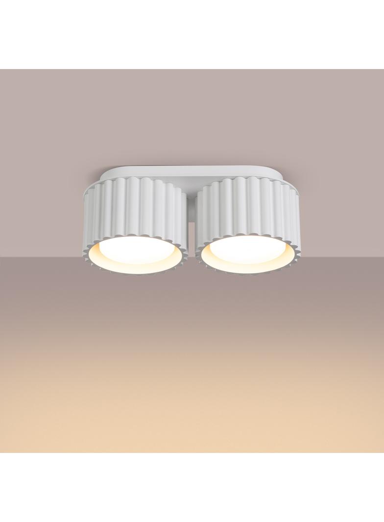 SOLLUX Plafon AURA 2 biały Gx53 ; SL.1783