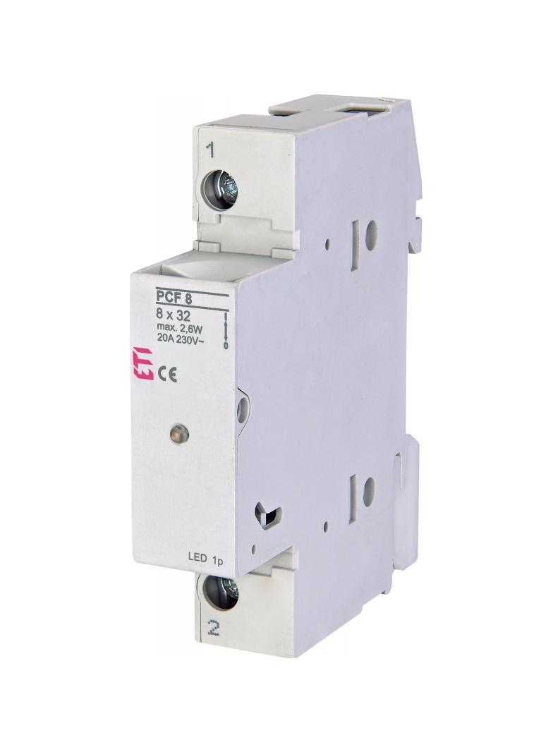 Rozłącznik bezpiecznikowy PCF 8 1P LED 002530011 ETI