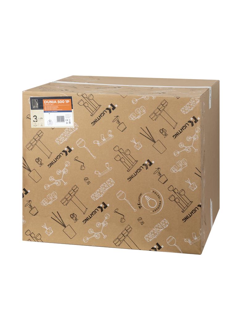 Dunia 500 1P E27 lampa wisząca max. 15W czarna AD-LD-6234BE27S ORNO