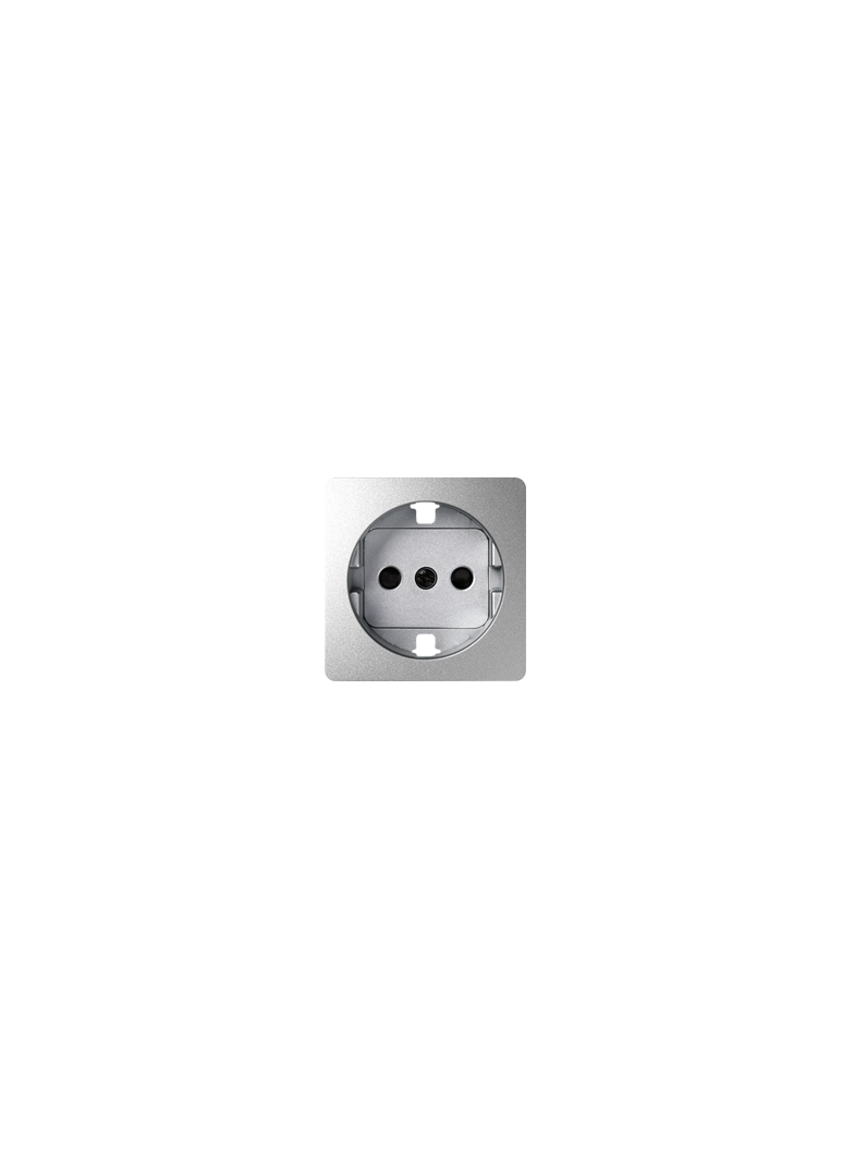 Simon 82 Pokrywa gniazda pojedynczego Schuko z przesłonami aluminium 82041-93 KONTAKT