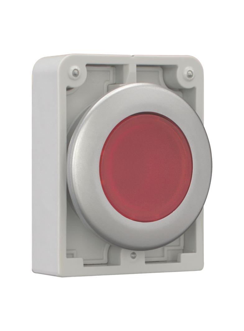 M30C-FDRL-R Przycisk podświetlany 30mm płaski bez samopowrotu czerwony 182951 EATON