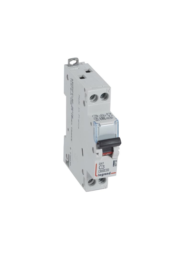Wyłącznik Nadprądowy S 301N 1P+N C 3 6kA DX3 407736 LEGRAND