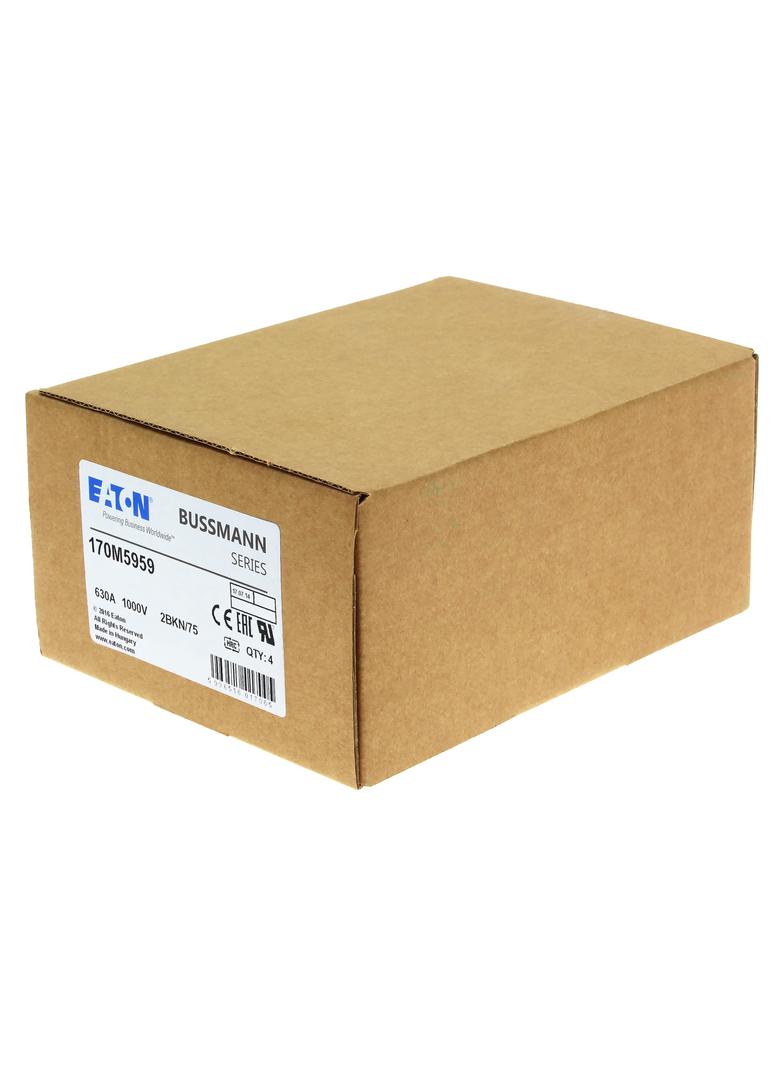 FUSE 630A 1000V 2BKN/75 AR UR Wkładka szybka 630A AC 1000V rozmiar 2 59x77x75 mm aR IEC UL 170M5959