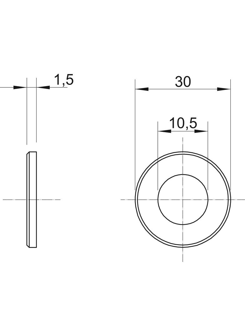 964 M10 G30 V4A, Podkładka