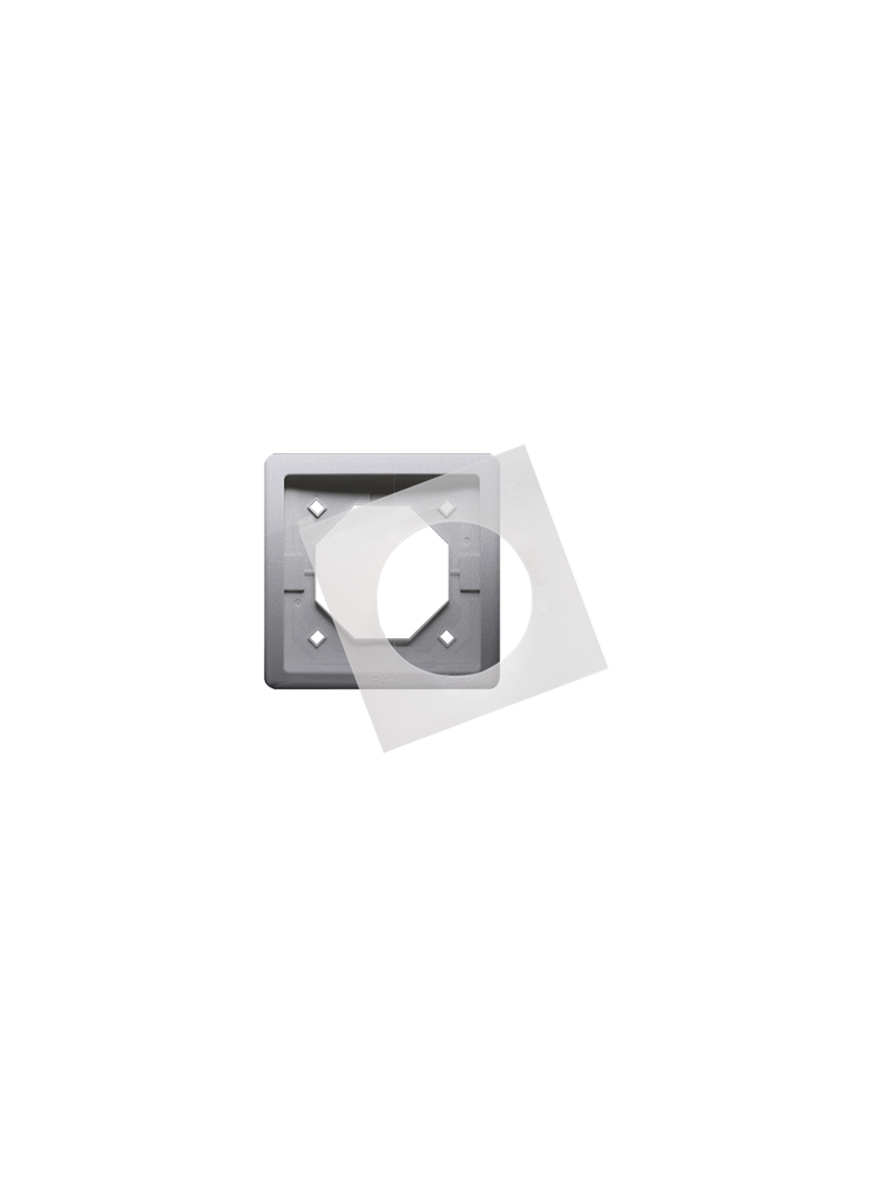 Simon Basic Standard Ramka 1-krotna do wersji bryzgoszczelnej IP44 z uszczelką stal inox BMR1B/21 KONTAKT