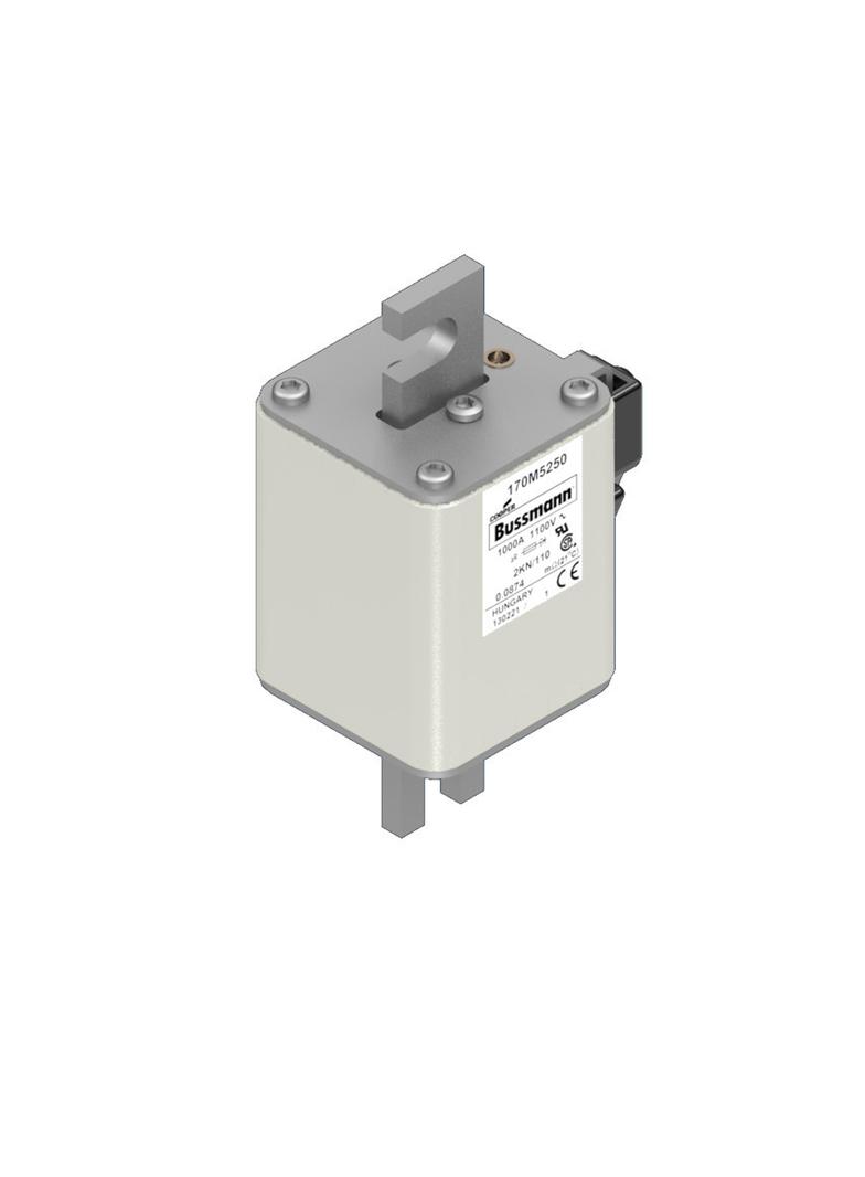FUSE 1000A 1100V 2KN/110 AR Wkładka szybka 1000A AC 1100V rozmiar 2 61x77x138 mm aR DIN IE 170M5250