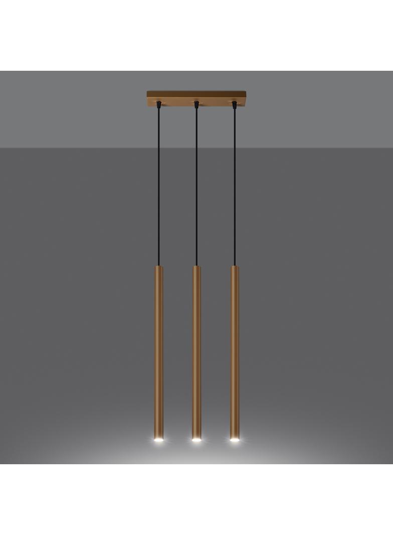 Sollux Lampa wisząca PASTELO 3L złota SL.1171