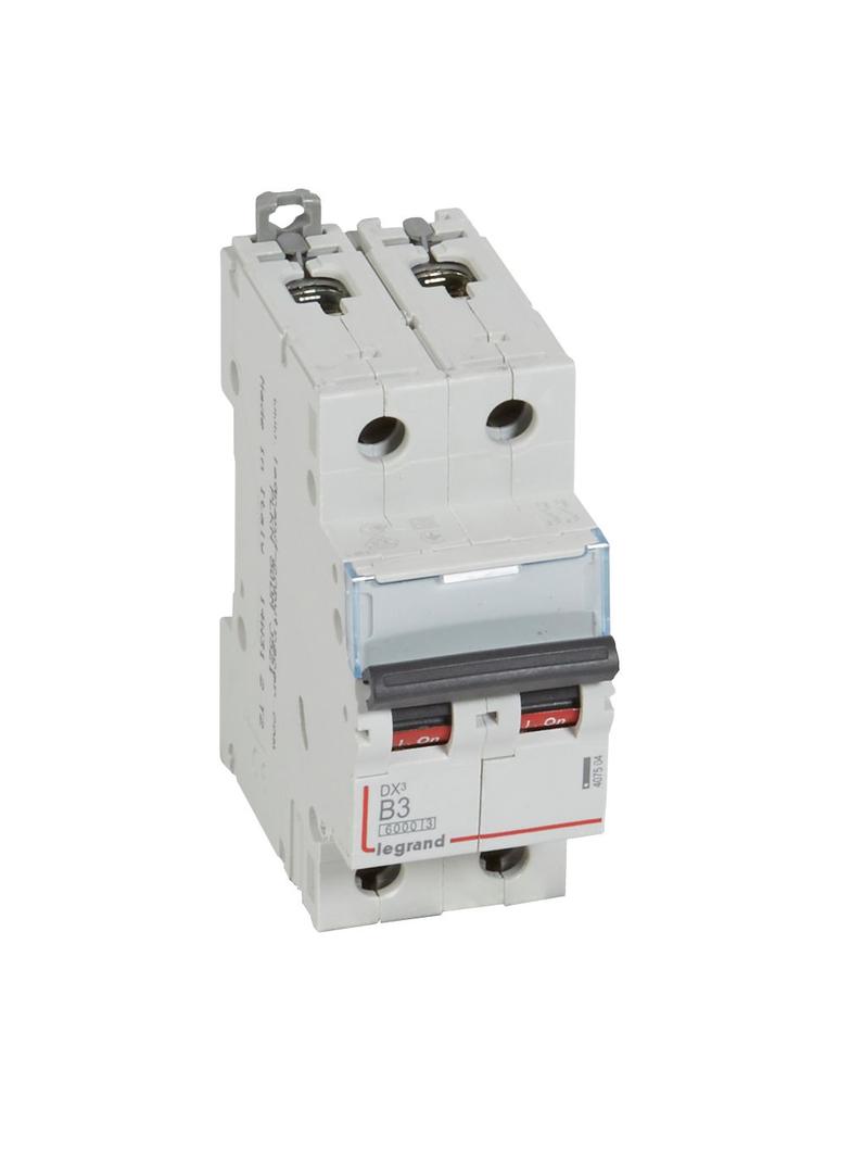 Wyłącznik Nadprądowy S 302 2P B3A 6kA DX3 407504 LEGRAND