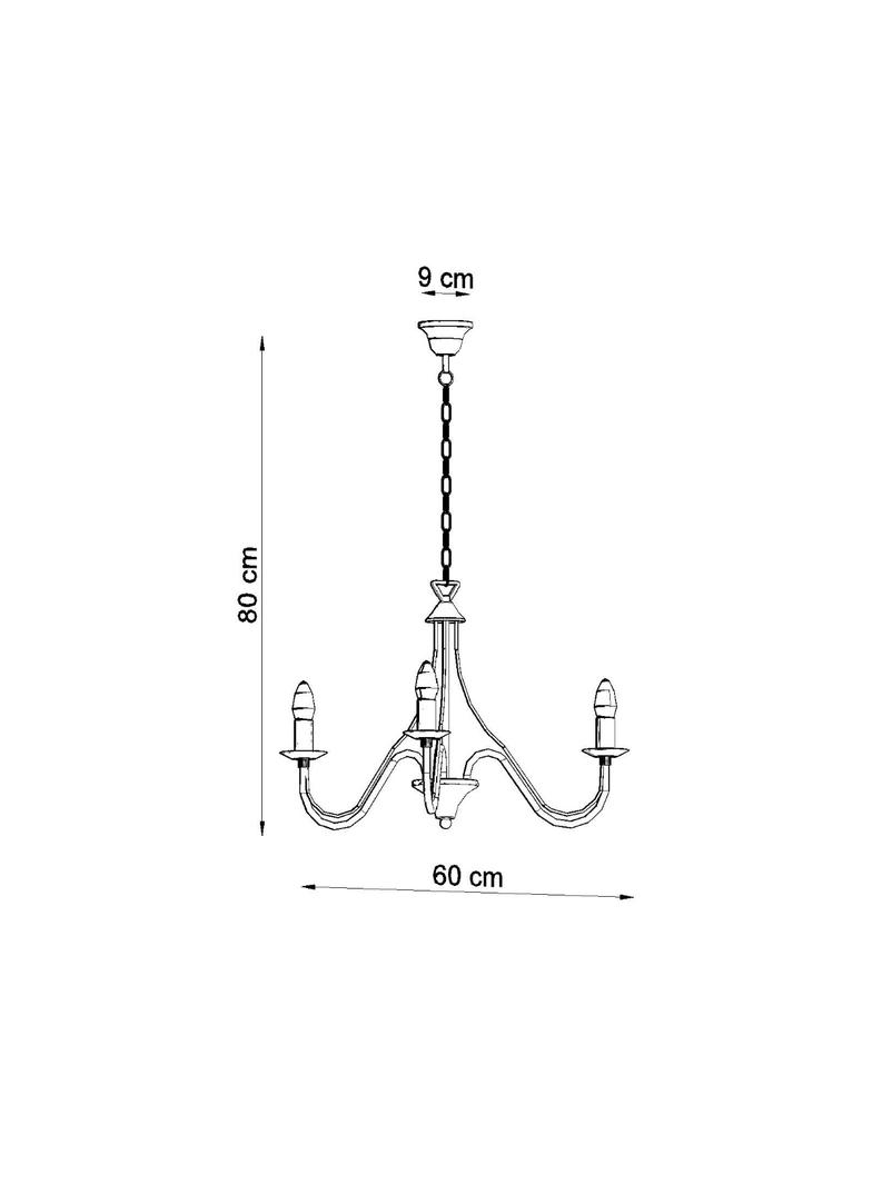 Sollux Żyrandol MINERWA 3 biały SL.0213