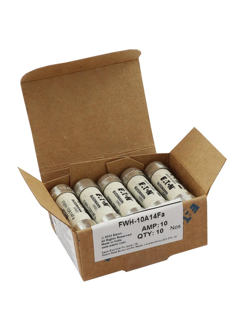10A 500V AC UL 14x51mm FERRULE FUSE Wkładka szybka 10A AC 500V 14x51 mm aR UL FWH-10A14F EATON