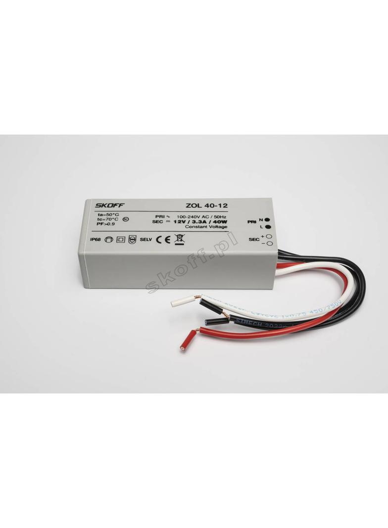 Zasilacz ZOL40-12 100 - 240 V AC / 12 V DC 40 W IP 68