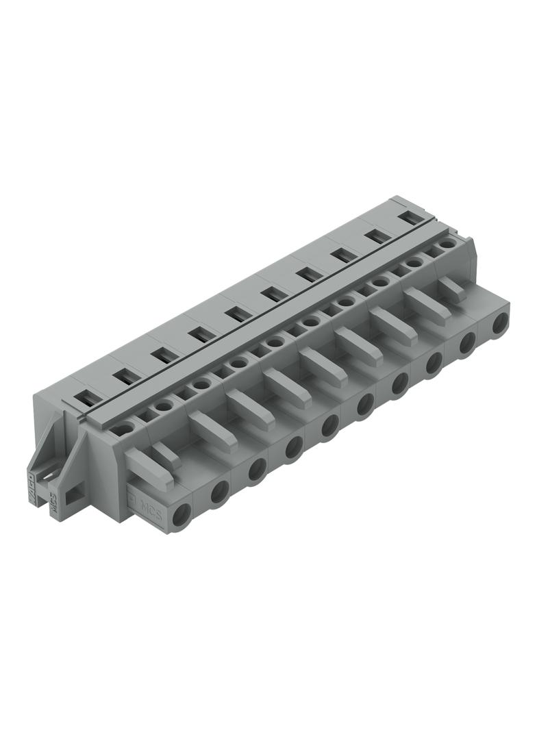 Gniazdo MCS-MIDI Classic 10-biegunowe szare raster 7,5mm /25szt./ 231-210/027-000 WAGO