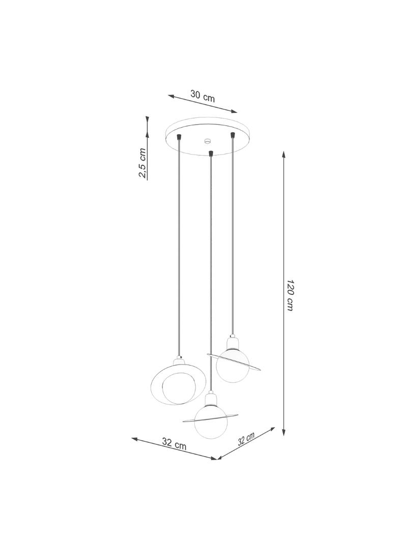 Lampa wisząca HYPERION 3P czarny