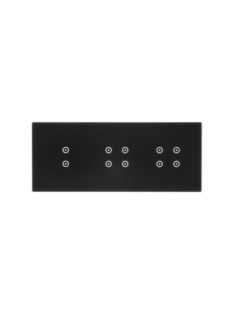 Simon 54 Touch Panel dotykowy S54 Touch 3 moduły 2 pola dotykowe pionowe + 4 pola dotykowe +  4 pola dotykowe zastygła lawa DSTR3344/73 KONTAKT