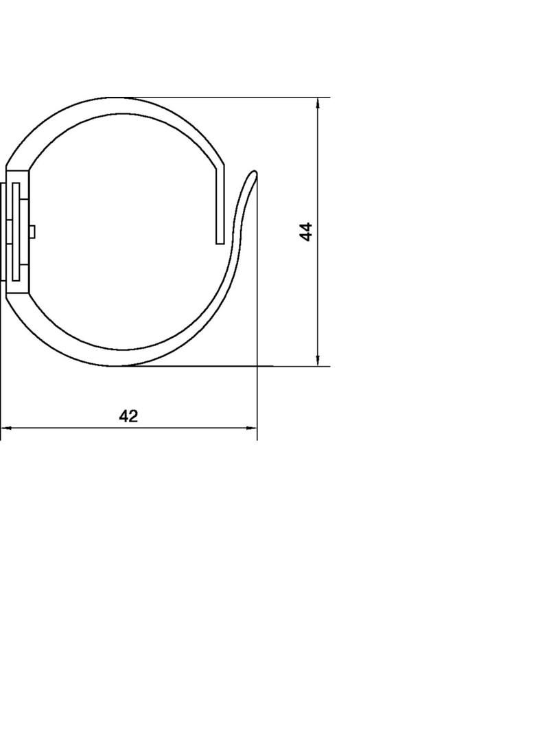 tehalit.VK flex 40 Kanał grzebieniowy L=500mm samoprzylepny jasnoszary