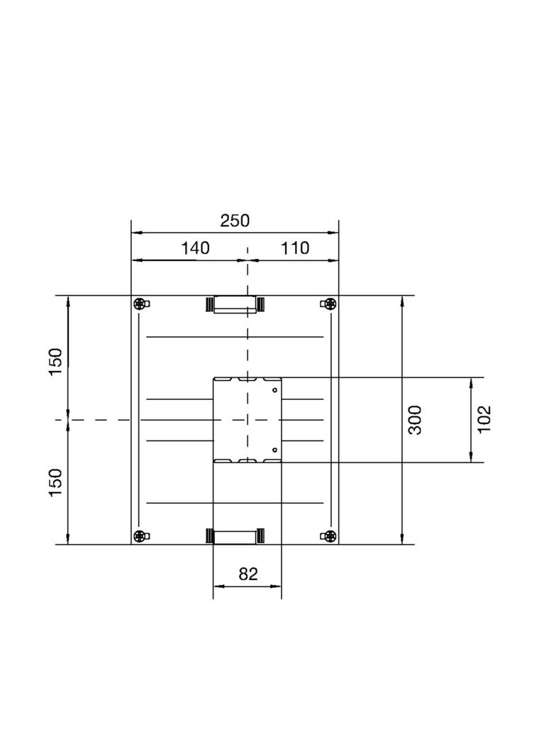 univers N 300x250mm podzespół dla wyłącznika mocy H3+ P160 UK21LH0 HAGER