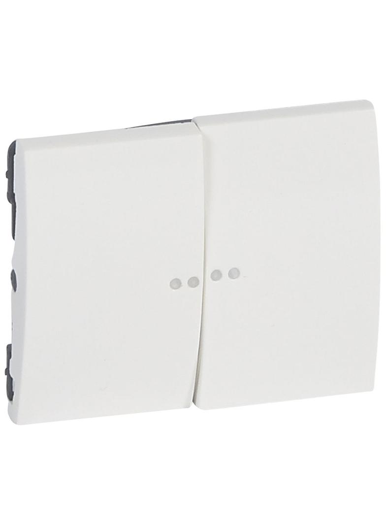 SISTENA LIFE KLAWISZ ARCTIC PODWÓJNY DO MECHANIZMÓW PODŚWIETLANYCH, Legrand