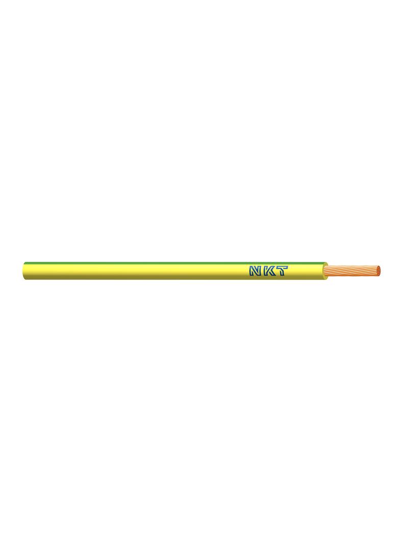 Przewód instalacyjny H07V-K (LgY) 2,5mm2 żółto-zielony 450/750V /100m/ NKT