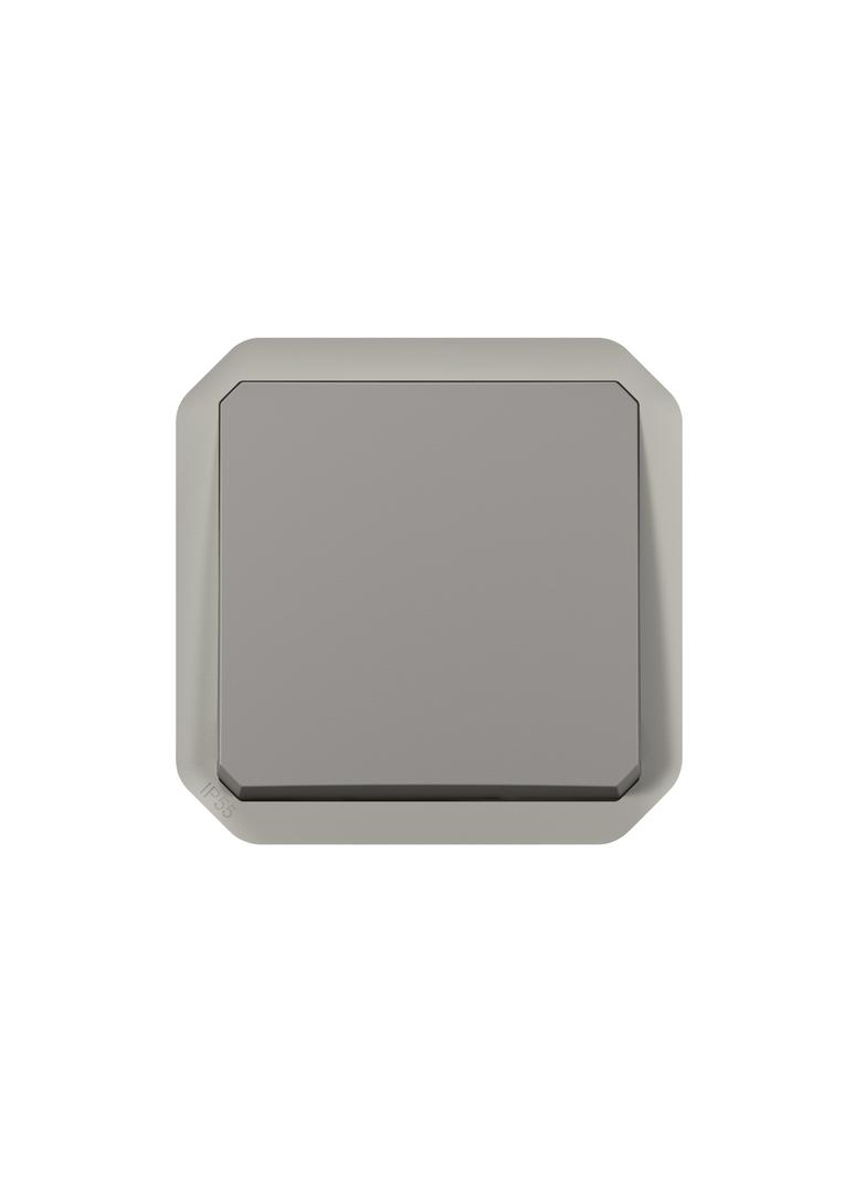 NOWE PLEXO - PRZYCISK PRZEŁĄCZNY NO/NC MECHANIZM 10 A - 250 V~ SZARY