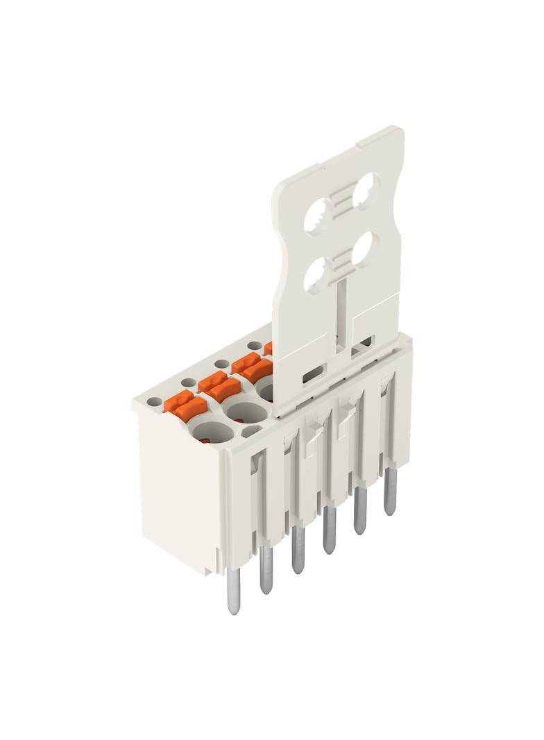 Gniazdo picoMAXeCOM raster 3,5mm 6‑biegunowe z prostymi pinami lutowniczymi z płytką 2091‑1156 /50szt./ WAGO