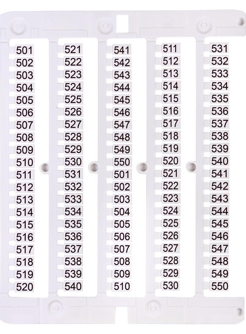 Oznacznik 501 do 550 (100 szt.) ES-NU0851501 003903087 ETI